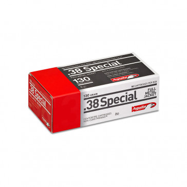 38 SPECIAL AMMO - FMJ, 130 GRAIN, 950 FPS, 50/BX