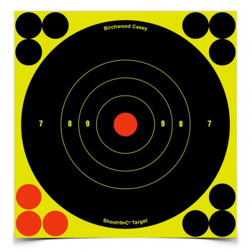 SHOOT•N•C ® SELF-ADHESIVE TARGETS - 6" BULL'S-EYE PACK, 12 PACK