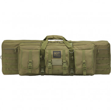 TACTICAL DOUBLE RIFLE BAG - GREEN, 13”H X 43”W X 4”D