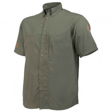 SHORT SLEEVE BUZZI SHOOTING SHIRT - GREEN, MEDIUM