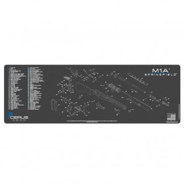 SPRINGFIELD M1A SCHEMATIC RIFLE PROMAT - CHARCOAL GRAY/CERUS BLUE
