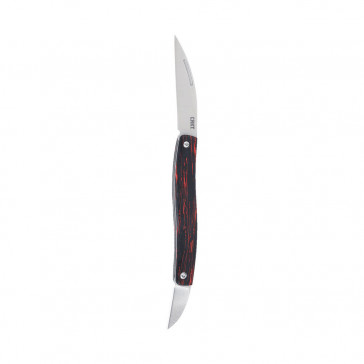 FOREBEAR SLIP JOINT KNIFE - RED/BLACK, PLAIN EDGE, 2.29" BLADE