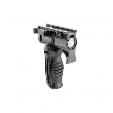 INTEGRATED FOLDING FOREGRIP AND 1 INCH FLASHLIGHT MOUNT