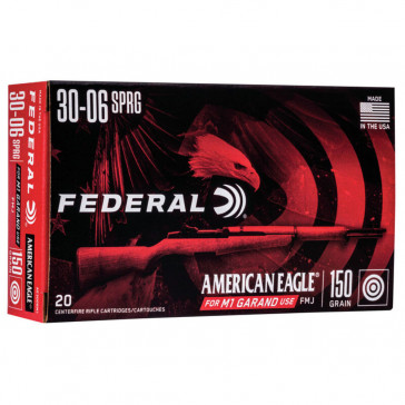 AMERICAN EAGLE® 30-06 SPRINGFIELD (7.62X63MM) - FMJBT - 150GR 20RD/BX