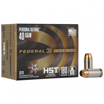 PREMIUM® PERSONAL DEFENSE® AMMUNITION - .40 S&W - HST® - 180 GRAIN