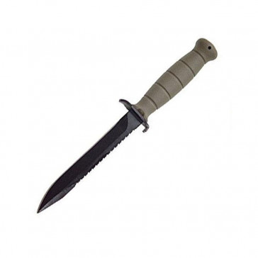 FIELD KNIFE WITH SAW - DARK EARTH - PACKAGED