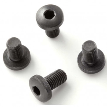 EXTREME GRIP SCREWS - COLT GOVERNMENT, COMMANDER, OFFICERS AND CLONES (4 SCREWS) - SLOTTED HEAD BLACK FINISH