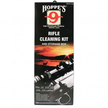PISTOL & RIFLE CLEANING KIT WITH ALUMINUM ROD
