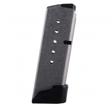 KAHR KS620 FACTORY MAGAZINE WITH GRIP EXTENSION - 40 S&W, 6 ROUNDS, STAINLESS STEEL