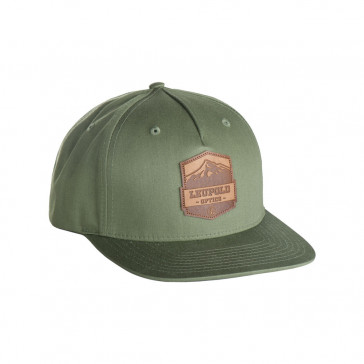 MOUNTAIN LEATHER PATCH HAT - ARMY OLIVE
