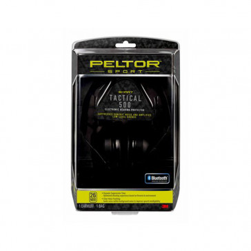PELTOR SPORT TACTICAL 500 ELECTRONIC HEARING PROTECTOR, 1/PACK