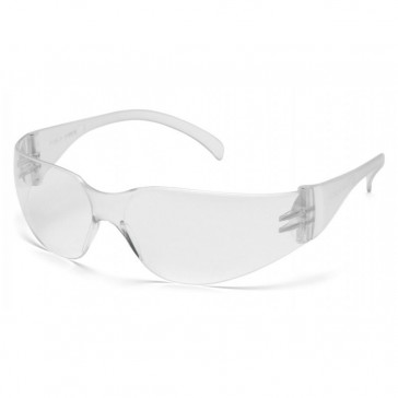 MINI INTRUDER SAFETY GLASSES - CLEAR LENS, CLEAR TEMPLES