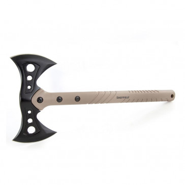 SIDE WINDER DOUBLE AXE - BROWN, 3.5"