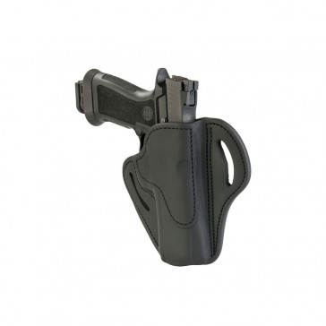 OPEN TOP MULTI-FIT BELT HOLSTER - STEALTH BLACK - RIGHT HAND - FN 5.7, H&K VP TAC, RUGER AMERICAN, SIG P220/P226/P227, SPR XD MOD. 2