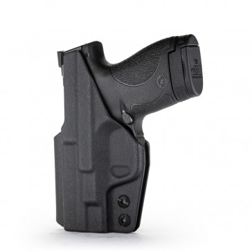 TACTICAL IWB KYDEX HOLSTER - BLACK - RIGHT HAND - S&W SHIELD, 9MM/.40 CAL. MODELS ONLY, MODELS 1.0 & 2.0