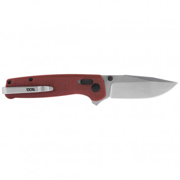 TERMINUS XR G10 KNIFE - CRIMSON, CLIP POINT, PLAIN EDGE, 2.95" BLADE