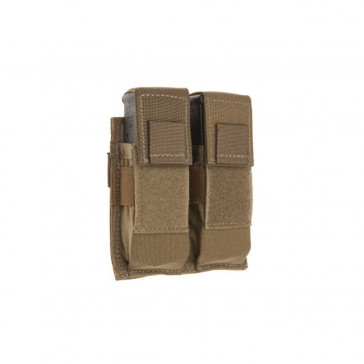 DOUBLE PISTOL MAG POUCH FLAPS COY DBL