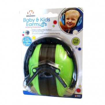 BABY & KIDS HEARING PROTECTION EARMUFFS - LIME GREEN