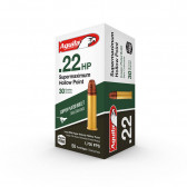 22 SUPERMAXIMUM LR AMMUNITION 30GR LR HYPER VELOCITY COPPER PLATED HOLLOW POINT - 50 ROUNDS