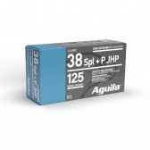AGUILA AMMUNITION - 38 SPL +P, 125 GR, JHP, 1200 FPS, 50/BX