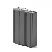 AR-15 .223/5.56 ALUMINUM 10 ROUND MAGAZINE - GRAY MOLY, GRAY FOLLOWER