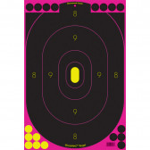 SHOOT•N•C® 12" X 18" PINK SILHOUETTE TARGET - 5 TARGETS