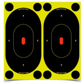 SHOOT•N•C ® SELF-ADHESIVE TARGETS 7" SILHOUETTE PACK - 12 TARGETS