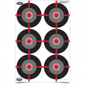 DIRTY BIRD PAPER TARGETS - HIGH VISIBILITY - RED - 8 PACK