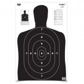 EZE-SCORER™ 23" X 35" BC-27 BLACK PAPER TARGET