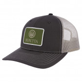 112 FIELD LOGO TRUCKER HAT - BROWN AND BEIGE, FITS ALL