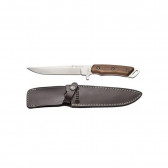 ORYX FIXED BLADE KNIFE - WALNUT AND G10, DROP POINT, PLAIN EDGE, 6" BLADE