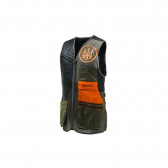 TWO TONE SPORTING VEST - LARGE, GREEN BLACK/ORANGE