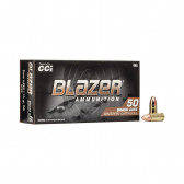 BLAZER BRASS AMMUNITION - 9MM LUGER, 115 GR, FMJ, 1145 FPS, 50/BX