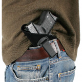 INSIDE-THE-PANTS HOLSTER - BLACK, LH, SIZE 4, SMALL AUTOS (.22/.25) & VERY SMALL-FRAME .32 & .380S