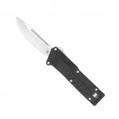 SPECIAL FORCES KNIFE - BLACK, DROP POINT, PLAIN EDGE, 3.25" BLADE