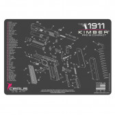 KIMBER COMPACT & PRO SCHEMATIC PROMAT - CHARCOAL GRAY/PINK