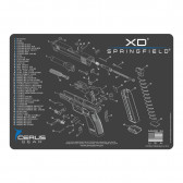 SPRINGFIELD XD SCHEMATIC PROMAT - CHARCOAL GRAY/CERUS BLUE