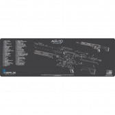 AR-10 SCHEMATIC RIFLE PROMAT - CHARCOAL GRAY/CERUS BLUE