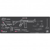 AR-15 INSTRUCTIONAL PROMAT - CHARCOAL GRAY/PINK