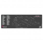 SPRINGFIELD M1A SCHEMATIC RIFLE PROMAT - CHARCOAL GRAY/PINK