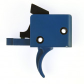 AR-15 SINGLE STAGE TRIGGER - BLUE, CURVED, SMALL PIN, 3.5LB PULL