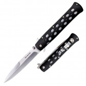 TI-LITE FOLDING KNIFE - BLACK, SPEAR POINT, PLAIN EDGE, 4" BLADE