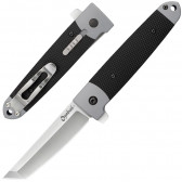 OYABUN KNIFE - BLACK, TANTO POINT, PLAIN EDGE, 3.5" BLADE