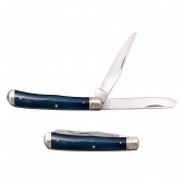 TRAPPER KNIFE 2 BLADES 3.3IN BLUE BONE