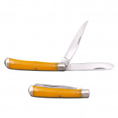 TRAPPER KNIFE 2 BLADES 3.3IN YELLOW BONE