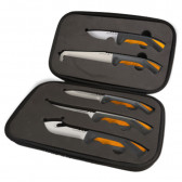 FIXED BLADE HUNTING KIT - 5 BLADES, RANGING FROM 3.5" - 6"