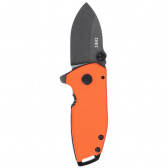 SQUID COMPACT KNIFE - ORANGE, D2 STEEL, G10 HANDLE, DROP POINT, PLAIN EDGE, 1.75" BLADE