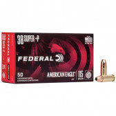 AMERICAN EAGLE® AMMUNITION - .38 SUPER +P - JACKETED HOLLOW POINT - 115 GRAIN