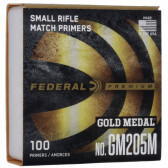GOLD MEDAL CENTERFIRE PRIMER - SMALL RIFLE MATCH, .205 CAL, 100/BOX