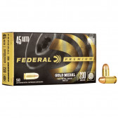 GOLD MEDAL® AMMUNITION - .45 AUTO - FMJ MATCH - 230 GRAIN